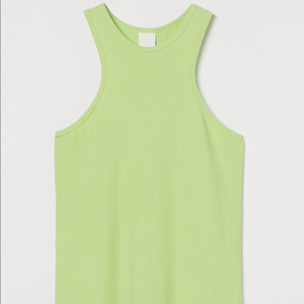 H&M High Neck Tank Top In Light Green!